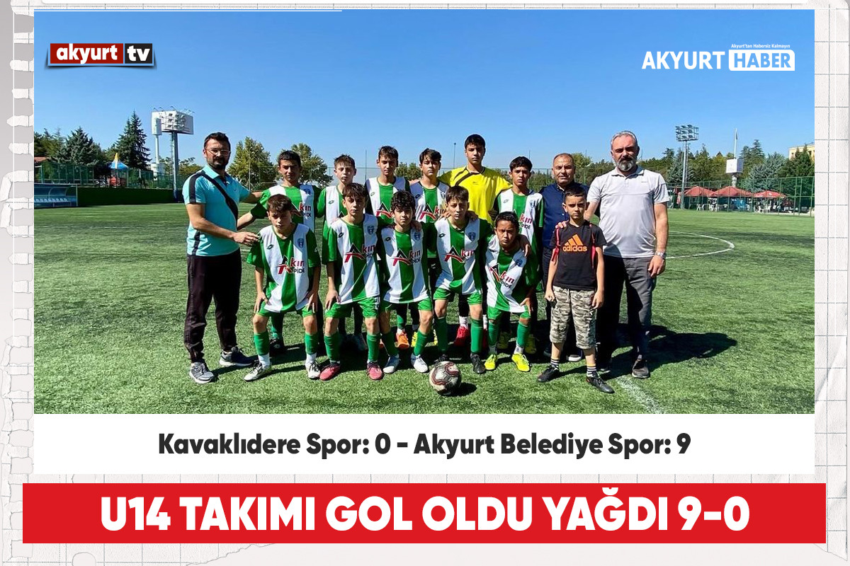 Akyurt Belediye Spor U14 Takımı Gol oldu yağdı