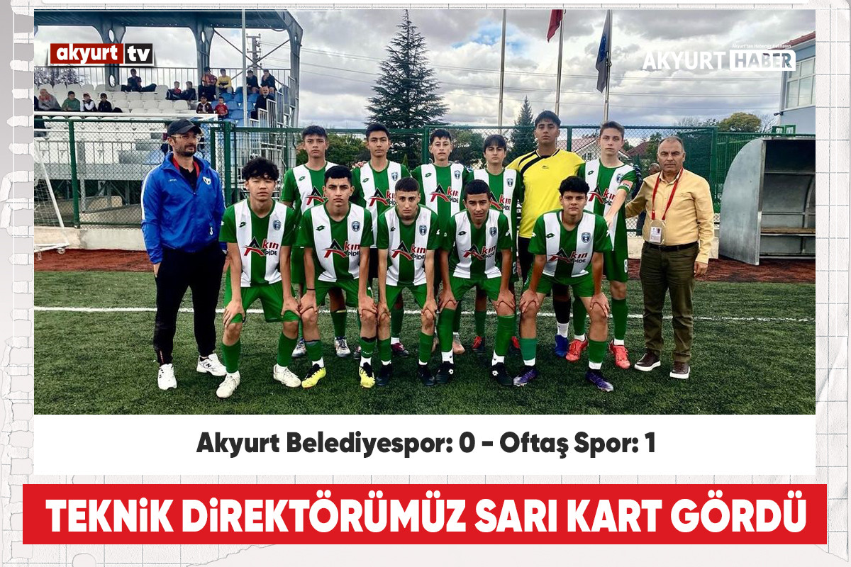 Akyurt Belediye Spor U16 Genç takımı bu haftayı puansız kapattı