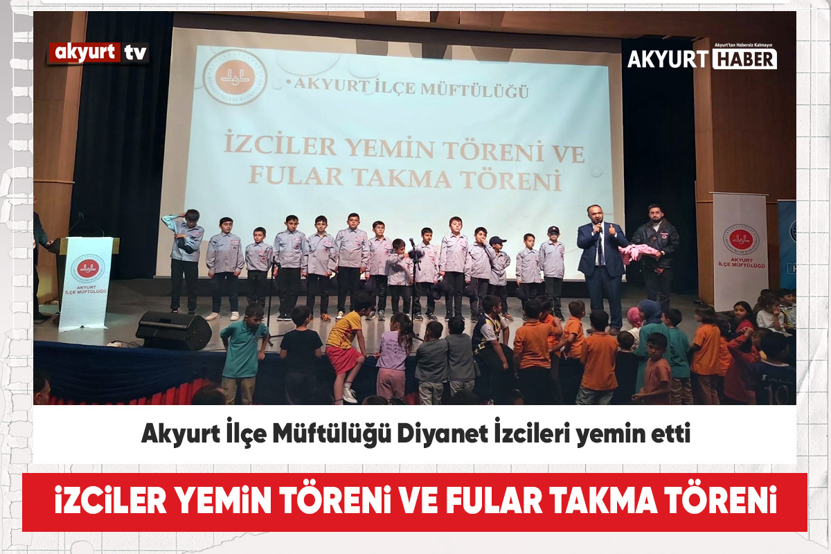 Akyurt İlçe Müftülüğü Diyanet İzcileri yemin etti