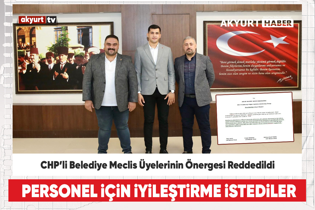 Belediye Meclis &Uuml;yeleri Personel Maaşlarına İyileştirme &Ouml;nergesi verdi